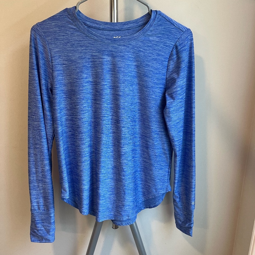 Blue DSG Heather Long Sleeve Athletic Top (XS)